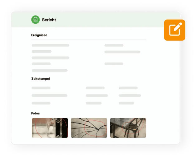 Objektschutz Automatisierte Berichte